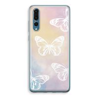 White butterfly: Huawei P20 Pro Transparant Hoesje