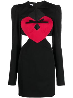 MOSCHINO JEANS robe courte à motif cœur - Noir