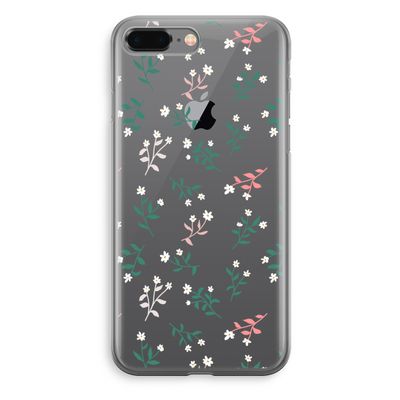 Small white flowers: iPhone 8 Plus Transparant Hoesje