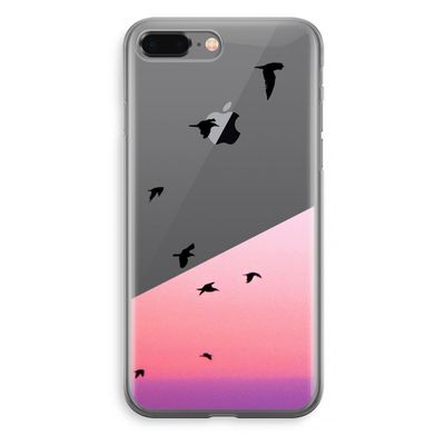 Fly away: iPhone 8 Plus Transparant Hoesje