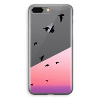 Fly away: iPhone 8 Plus Transparant Hoesje