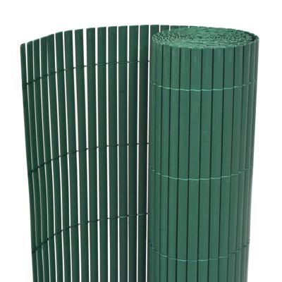 VidaXL Tuinafscheiding dubbelzijdig 90x300 cm pvc groen