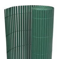 VidaXL Tuinafscheiding dubbelzijdig 90x300 cm pvc groen