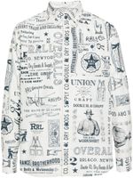 Ralph Lauren RRL chemise en coton à imprimé graphique - Blanc - thumbnail