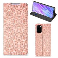 Samsung Galaxy S20 Plus | Hoesje met Magneet | Pattern Orange