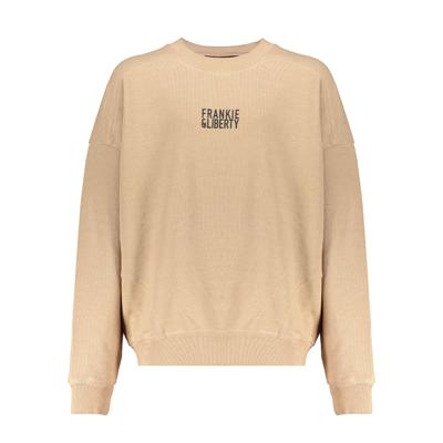 Frankie & Liberty Meisjes sweat shirt - Paris - Toffee Sand