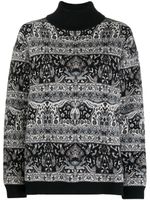 Antonio Marras pull Lupetto à motif en jacquard - Noir - thumbnail