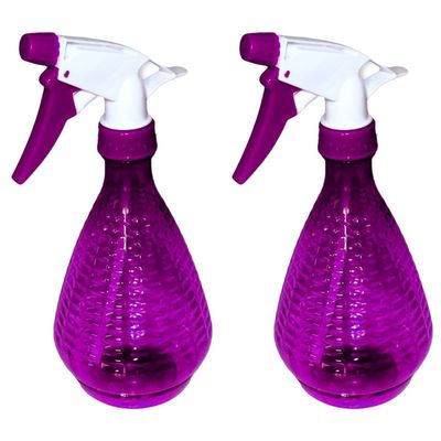 Plantenspuit/waterverstuiver - 2x - paars - 500 ml