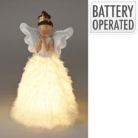 Engel met led 22x36 cm wit Nampook - Nampook