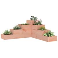 Plantenbak 4-laags 80,5x79x36 cm massief douglashout