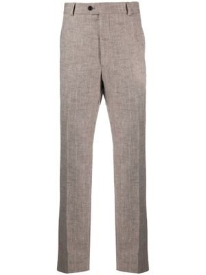 FURSAC pantalon chino à coupe droite - Marron