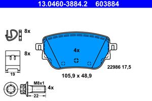 ATE Remblokset 13.0460-3884.2