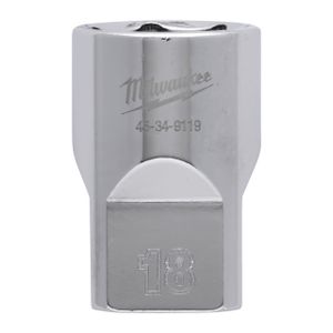 Milwaukee Accessoires 1/2" Dop Metrisch - 18 mm - 4932480016