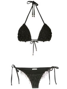 Amir Slama bikini à broderies - Noir