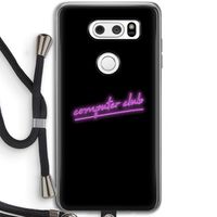 Vice Black: LG V30 Transparant Hoesje met koord