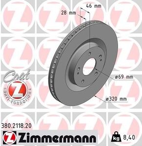 Remschijf COAT Z 380211820
