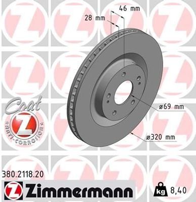 Remschijf COAT Z 380211820
