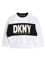 Dkny Kids sweat à logo imprimé - Gris - thumbnail