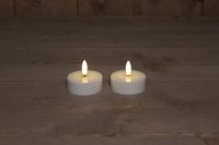 B.O.T. 2 Pcs Jumbo Led Tealight 3D Wick 6X4.5 cm On6-18H - Anna's Collection
