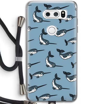 Narwhal: LG V30 Transparant Hoesje met koord