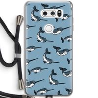 Narwhal: LG V30 Transparant Hoesje met koord