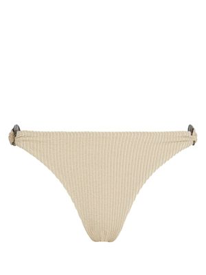 Karl Lagerfeld bas de bikini métallisé Fan Charm - Tons neutres