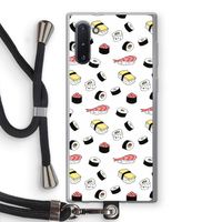 Sushi time: Samsung Galaxy Note 10 Transparant Hoesje met koord