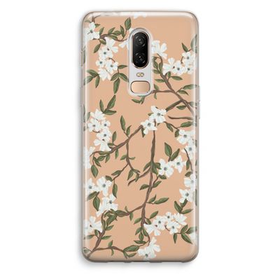 Blossoming spring: OnePlus 6 Transparant Hoesje