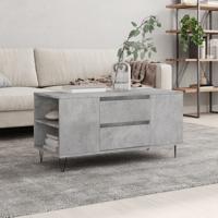 Salontafel 102x44,5x50 cm bewerkt hout betongrijs