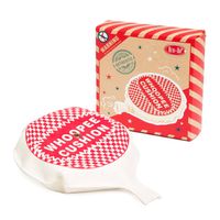 Invento scheetkussen retr-Oh 16 cm rood/wit - thumbnail