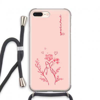 Giving Flowers: iPhone 8 Plus Transparant Hoesje met koord