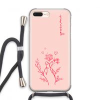 Giving Flowers: iPhone 8 Plus Transparant Hoesje met koord