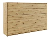 Opklapbed CONCEPTION PRO 120x200 cm artisan eik (horizontaal) met matras - thumbnail