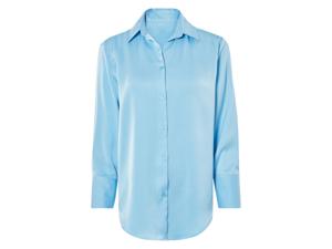 esmara Satijnen dames blouse (Blauw, 40)