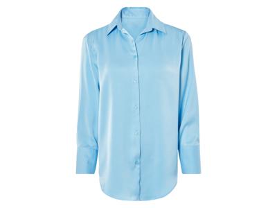 esmara Satijnen dames blouse (Blauw, 40)
