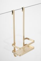 Doucherek SaniClear Brass | Aan douchewand | 52x23x12 cm | Messing | Rechthoek | Geborsteld messing - mat goud
