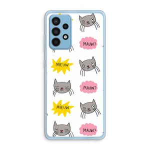 Meow: Samsung Galaxy A52 Transparant Hoesje