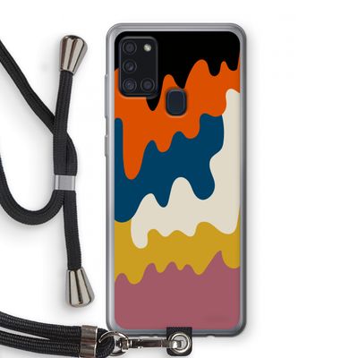 Baar A: Samsung Galaxy A21s Transparant Hoesje met koord