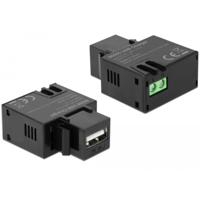 USB A naar 2-pins aansluitblok keystone