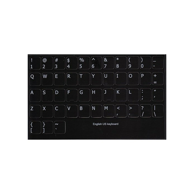QWERTY English US keyboard stickervel