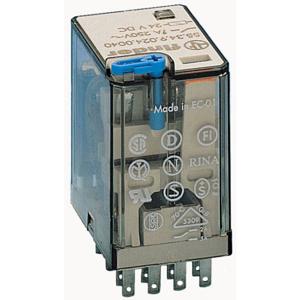 Finder 55.34.9.125.5040 Steekrelais 125 V/DC 7 A 4x wisselcontact 1 stuk(s)