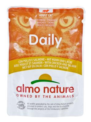Almo Nature Daily Kip Met Zalm 70 g