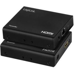 LogiLink HD0030 audio/video extender AV-zender & ontvanger Zwart