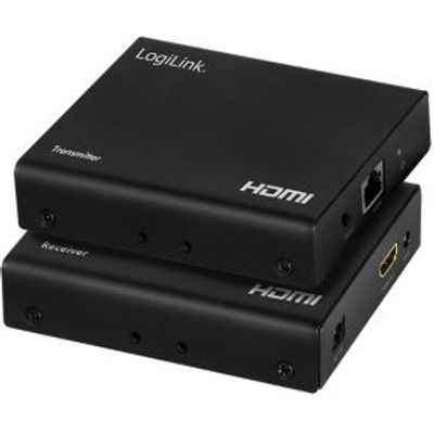 LogiLink HD0030 audio/video extender AV-zender & ontvanger Zwart