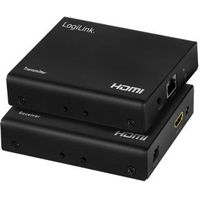 LogiLink HD0030 audio/video extender AV-zender & ontvanger Zwart