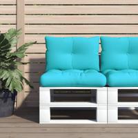 VidaXL Palletkussens 2 st oxford stof turquoise
