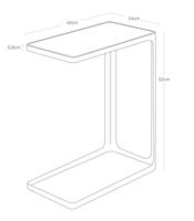 Yamazaki 7202 Sofa-tafel Rechthoekige vorm 2 poot/poten - thumbnail