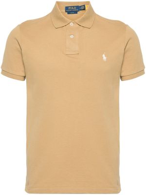 Polo Ralph Lauren polo en coton à motif Pony brodé - Tons neutres