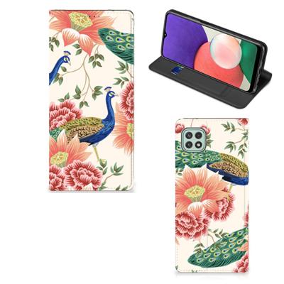 Smartphone hoesje voor Samsung Galaxy A22 5G Pink Peacock