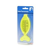 Bad/Water/zwembad thermometer Fish - kunststof - 15 x 5 cm - geel - drijvend